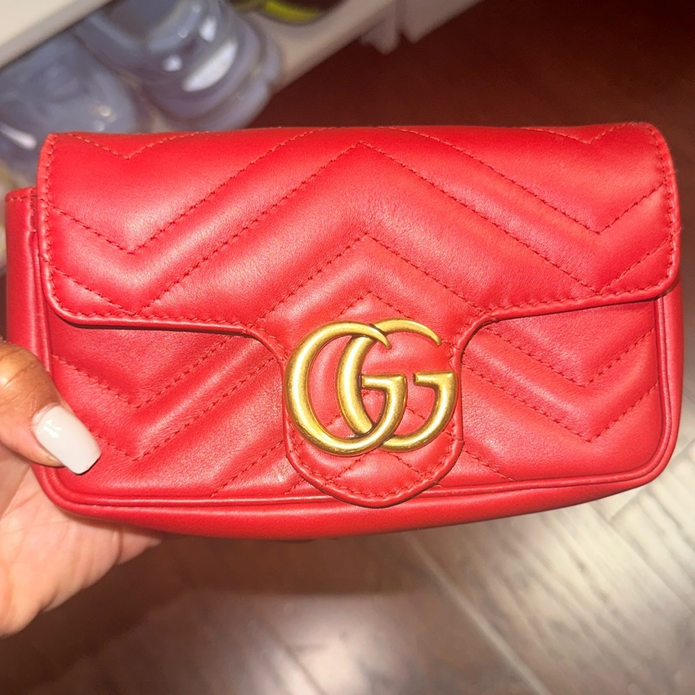 Red Gucci mini bag